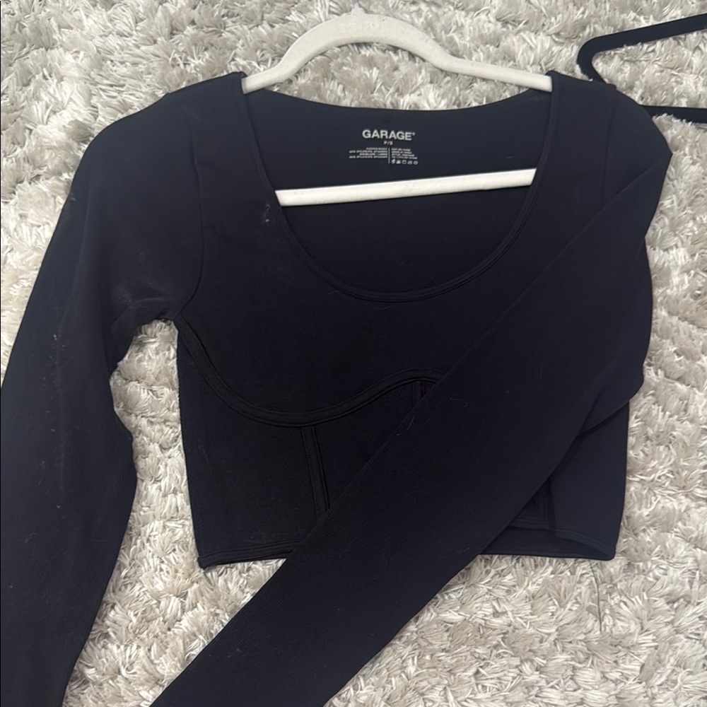 Garage Black Long Sleeve Bodysuit